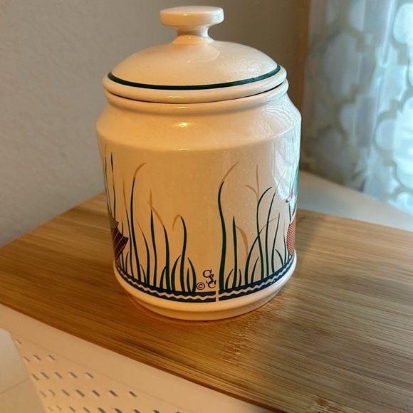 Vintage Japan Rustic Farmhouse CSC small canister - Picture 2 of 6